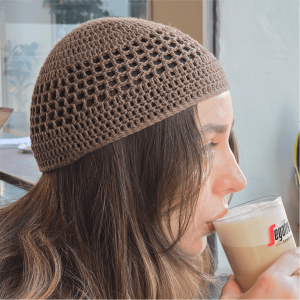 Brown Kufi Beanie