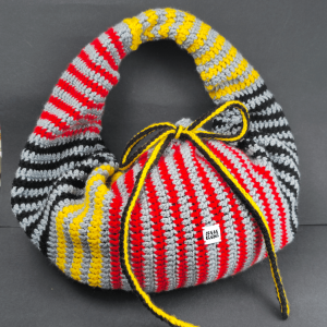 Handmade Crochet Caterpillar Sling – Lava Splash