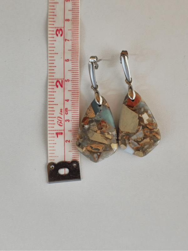Earthy Calcite & Amazonite Jewelry Set