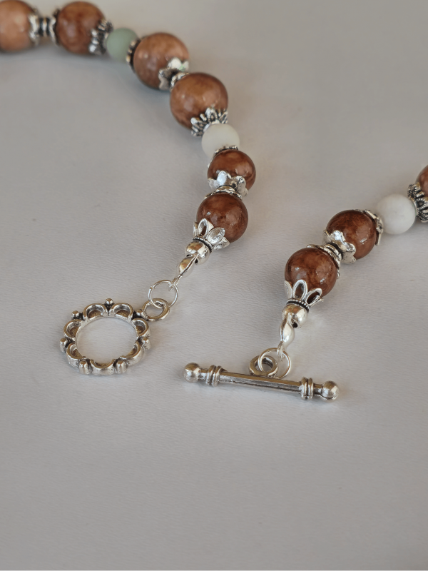 Earthy Calcite & Amazonite Jewelry Set
