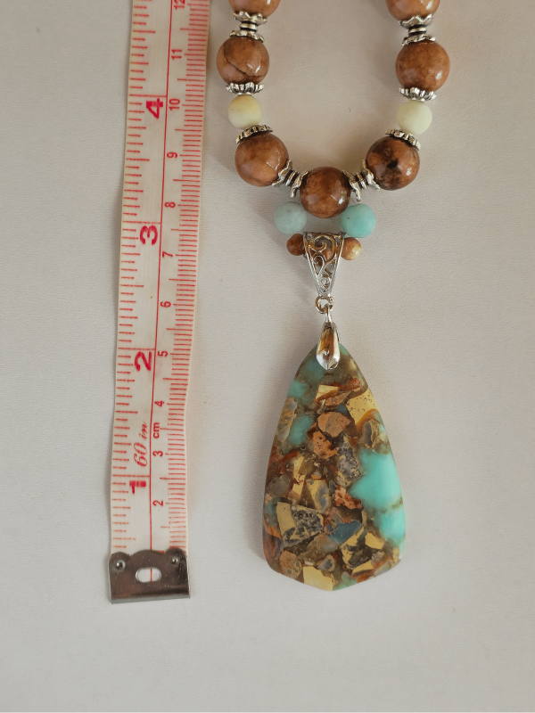Earthy Calcite & Amazonite Jewelry Set